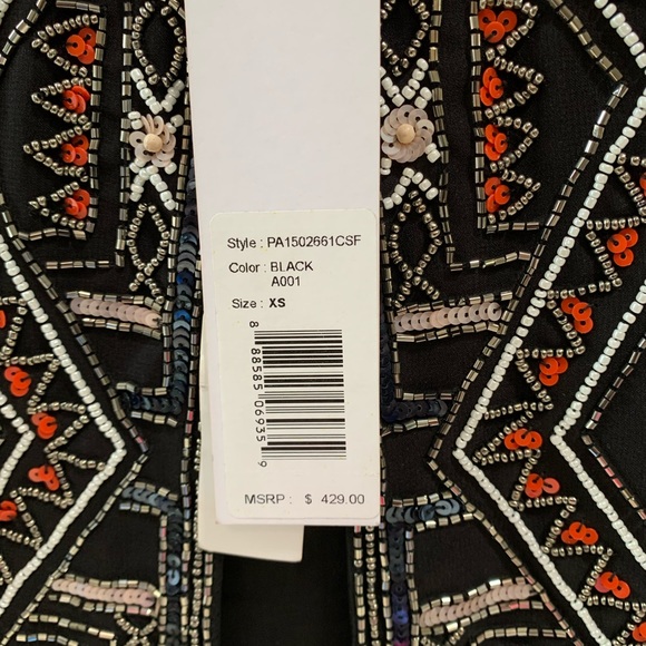 NWT Parker Sequined Jacket (XS) - Picture 3 of 4